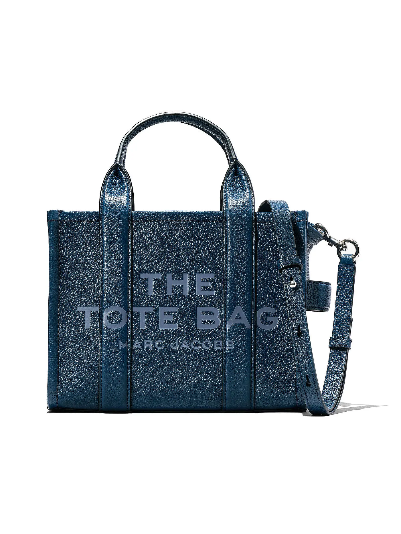 MARC JACOBS | Ledertasche - Tote Bag THE SMALL TOTE LEATHER | blau